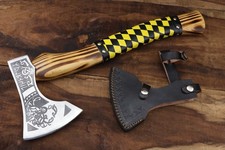 18''Hand Made EDC carbon steel Blade Tomahawk/Viking axe W/L/S HB-274 picture