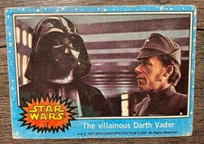 1977 Topps Star Wars #7 The Villainous Darth Vader Rookie Card RC Vintage picture