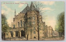 1912 St. Paul's M.E. Church Toledo Ohio Postcard Posted Gibsonburg picture