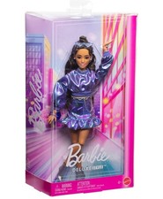 Barbie Deluxe Style Fashion Doll #7 in Metallic Blue Top and Skirt Toy BRAND NEW picture