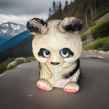Vintage Large Panda Bear Piggy Bank 12