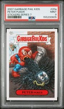 2007 Garbage Pail Kids All-New Series 7 ANS7 PETER PUKER 20a PSA 9 Spider-Man picture