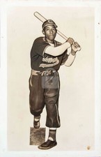 Hank Aaron Indianapolis Clowns c.1952. RPPC Photo Postcard COPY picture