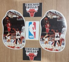1987 MICHAEL JORDAN X2  DIE CUT ALL STAR STICKER GIGANTES + SUPER CANASTA 1986  picture