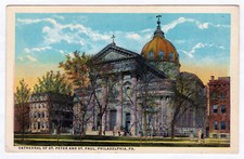 1915 Philadelphia PA Postcard Cathedral of St. Peter Saint Paul 18th & Race/Vine picture