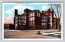 Ithaca NY-New York, The High School, Antique Vintage Souvenir Postcard picture