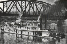 9 photo type postcards history of River towboats Plus article continental pc picture