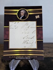 2022 Pieces of the Past Alexander Hamilton Jumbo Relic Handwriting #SR-4 picture
