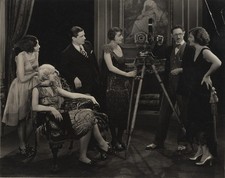 c. 1920's Silent Film Production Scene While Filming Photograph picture