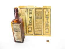 Labeled H.E. Bucklen & Co. Chicago Electric Bitters Remedy 16oz Bottle with Box picture