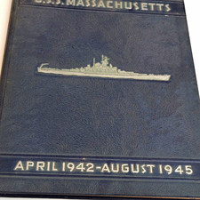 USS Massachusetts Cruise Book, April 1942–August 1945, WWII Militaria Original picture
