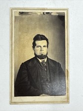 1866 Identified CDV Photo Reverend Jospeh Cotton Man Gentleman Beard picture