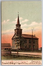 Thomaston Maine Old Church on the Hill Postcard 1904 Postmarked BB191 picture