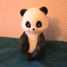 MINT Fenton Satin Glass Panda Bear Figurine