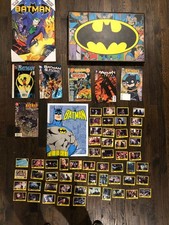 Batman Collectibles Lot – 1989 Cards, Comics & Wall Art picture