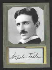 NIKOLA TESLA - ACEO D. GORDON PROMO TRADING CARD - MINT CONDITION picture