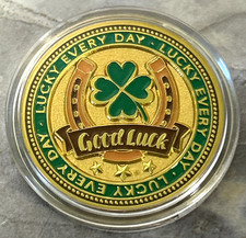 5 PCS-IRISH SHAMROCK LUCKY #7/Pocket Coin or Golf Ball Markers picture