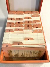Vintage Life Magazine Recipe Box recipes on cards indexed hinged box 1960s 70s picture