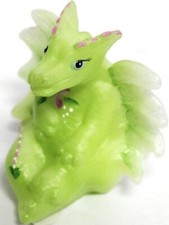 Lenox Fenton Solid Handcrafted Art Glass Lima the Little Green Dragon Figurine picture