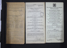 1919 AT&SF / Santa Fe Railroad Kansas Division Passenger Tariff No. A-943 picture