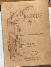 Arnauds 1947 menu from April 4th picture