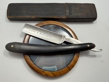 Very Old 11/16” Wade & Butcher Genuine BOW RAZOR Shave Ready Sheffield England picture