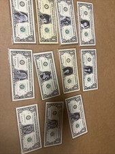 SUPER RARE XENA (LUCY LAWLESS) REAL ONE DOLLAR BILL FROM 1995 Lot Of 11 picture