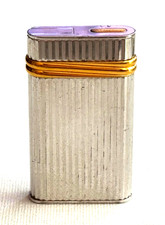 Antique Rare Must de Cartier Paris 1989 Pillendose/Pill Box Steel gilded picture