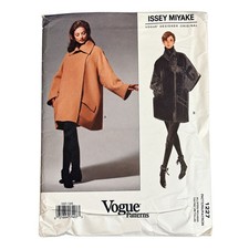 Vtg 1993 Vogue 1227 Issey Miyake Designer Coat Pattern S M L Uncut FF Label picture