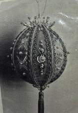 NEW Vintage 1970s LeeWards/Dexter's Trimmings Oriental Braid Ball Ornament Kit picture