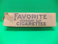 Favorite Straight Cut Cigarettes Carton 1920's 30's Vintage Tobacco Non Filter picture