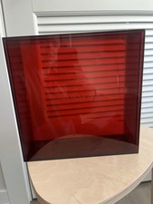 VTG 90s Yves Saint Laurent YSL Red Acrylic Store Display Case Retail Prop 9.5” picture