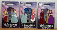 Disney Build-A-Pin Cinderella Glitter Character Pins 3-Pin Set Disney Franchise picture