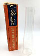 Vtg NOS Unused Aladdin LOX-ON CHIMNEY Orig Box for Mantle Lamps Model B or 12 picture