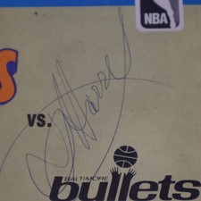 SIGNED COVER? NAME? 1973 New York Knicks Program vs. Baltimore Bullets Playoffs picture