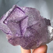 Phantom Cubic Fluorite Cluster Natural Crystal Specimen Raw Mineral Heal Reiki picture