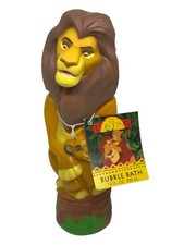 VTG 1994 Mufasa & Simba Bubble Bath Figurine Lion King Collectible Wildlife NWT picture