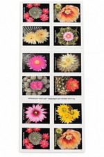 USPS CACTUS FLOWERS BOOKLET OF 20 FIRST CLASS LETTER STAMPS picture