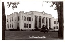 Tuscola County Court House Caro Michigan Courthouse Real Photo Postcard picture