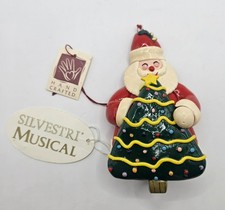 VTG Silvestri Santa with Tree ornament   **No Longer Plays Music**  1994 picture