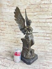 Winged Victory Athena Nike Paris Louvre Bronze Marble Statue Sculpture Figure NR picture
