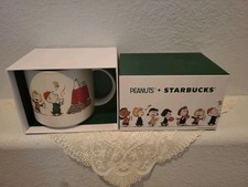 Authentic Starbucks Peanuts Snoopy White Mug Limited Edition Released Read picture