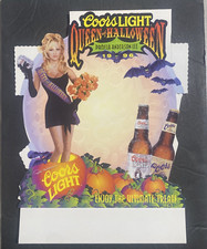 1996 Coors Light Beer Pam Anderson Queen of Halloween Standup 6