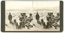 NEVADA STEREOVIEW - Mining - Goldfield Panorama in Winter - RARE picture