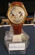 Lorus Disney Mickey & Minnie Dual Time Zone Vintage Watch Rare For Collectors  picture