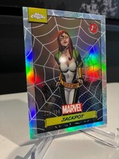 2024 TOPPS CHROME MARVEL Jackpot (Mary Jane) SPIDERWEB REFRACTOR /399 picture