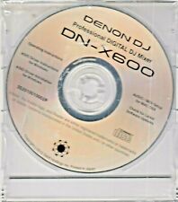 DENON DJ MIXER DN-X600 - ORIGINAL CD DISC - SETUP - INSTRUCTIONS  picture
