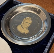 Presidential Solid Sterling Presidential Franklin Mint Plate picture