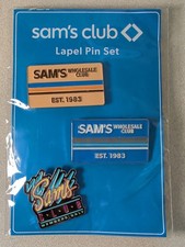 Sam's Club Lapel Pin Set 3 Pins Est. 1983 Wholesale Club Employee New picture