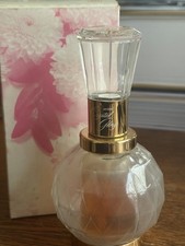 Vintage Avon Crystal Glory Glass Vanity Bottle With Original Box & Pkg Insert picture